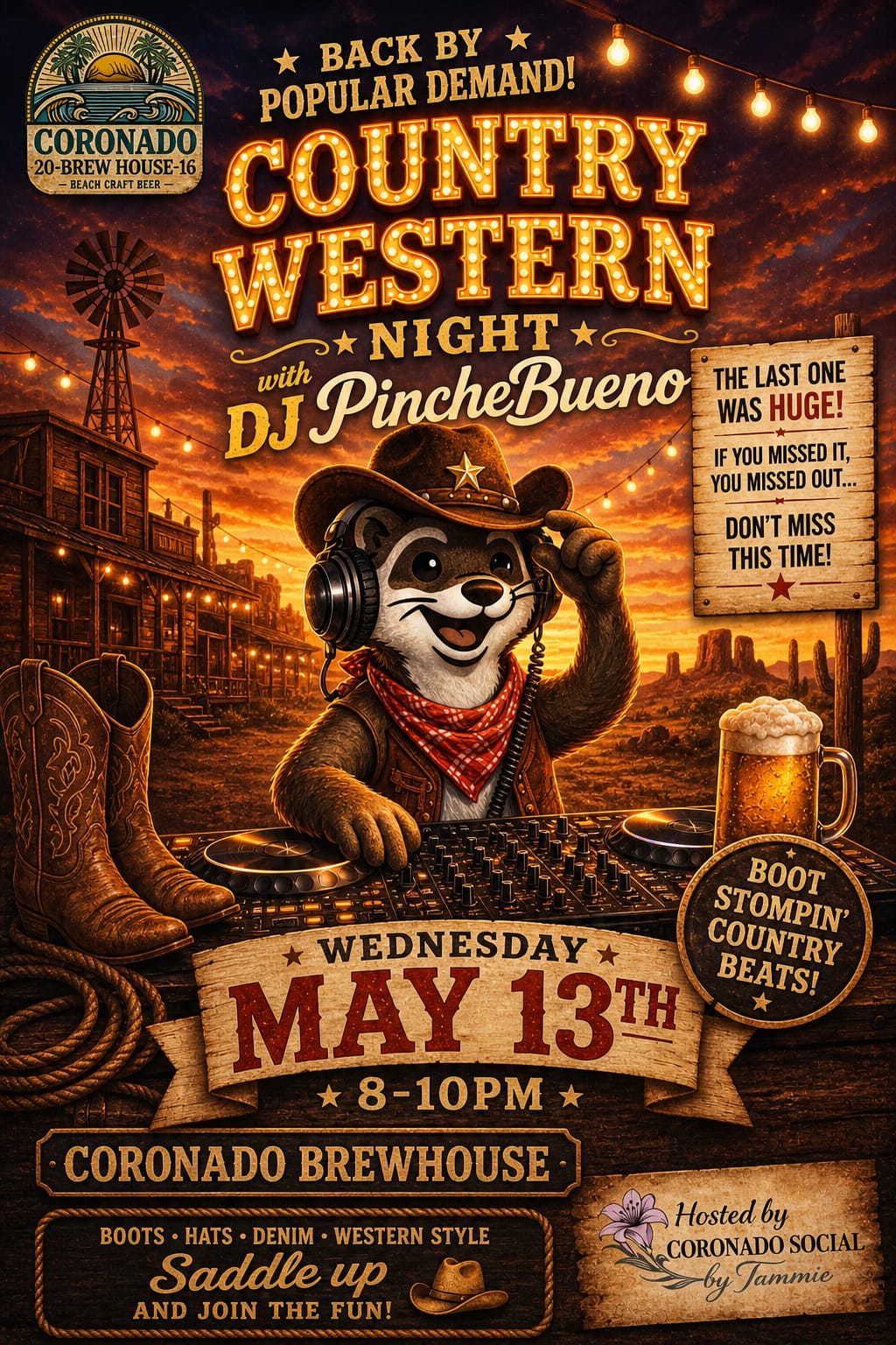 Country Western Night with DJ PincheBueno event