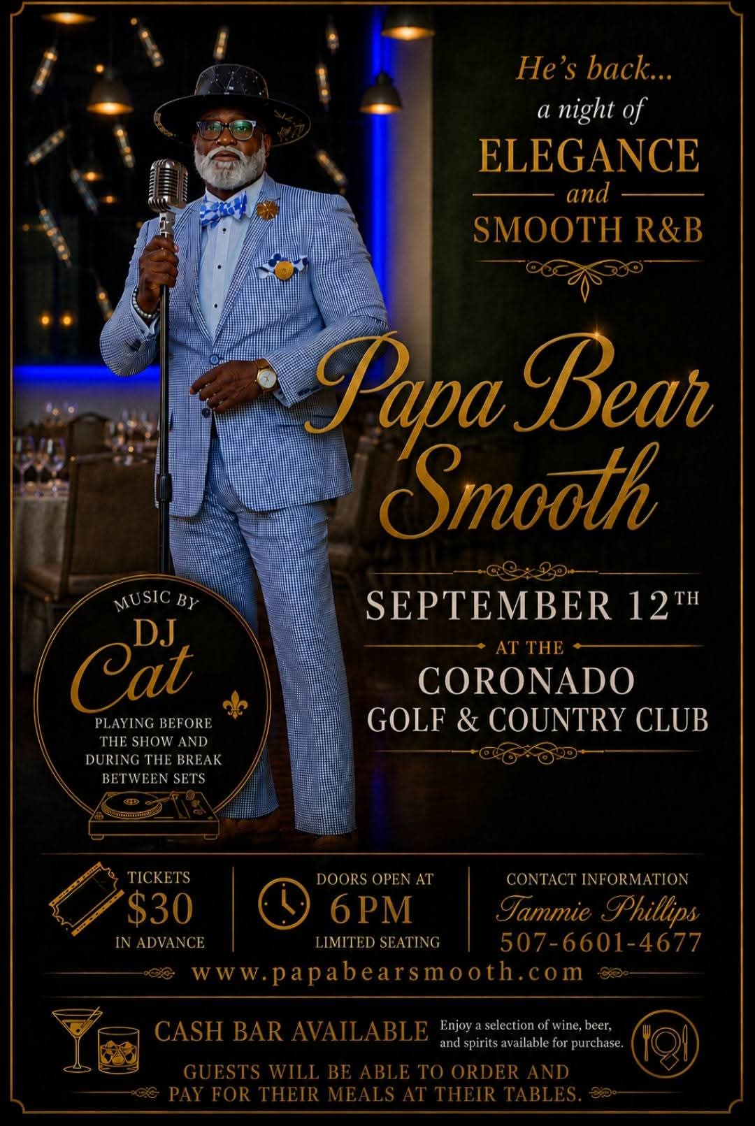 Papa Bear Smooth — A Night of Elegance & Smooth R&B event